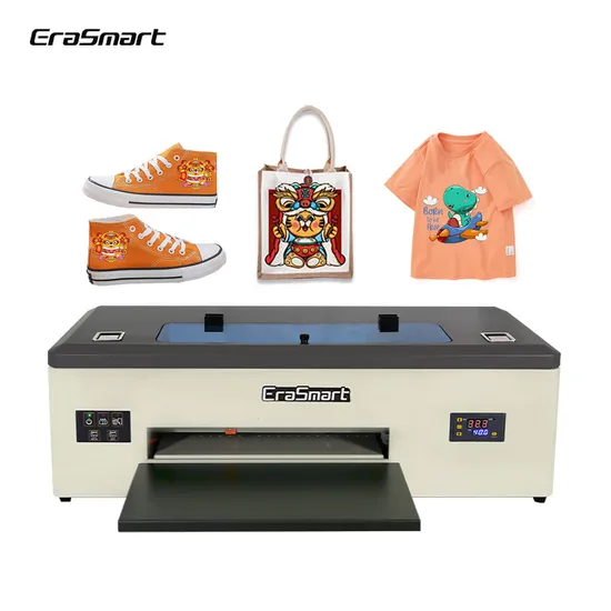 Erasmart L1800 1390 Dx5 Head A3 Heat Transfer Film Printer T Shirt Printing Machine 30cm Belt Digital Dtf Textile Printer