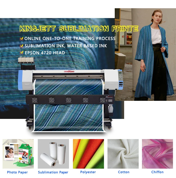 1830mm Inkjet Direct Sublimation Printer Digital Flag Textile Belt Fabric Printing Machine for Cotton Silk