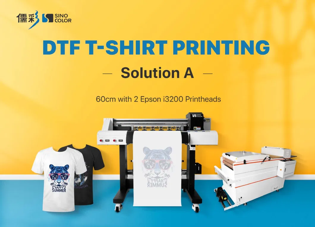 24inch Cap Shoe T-Shirt Best Textile Cloth Pigment Ink Printing Solution Dtf Digital Printer