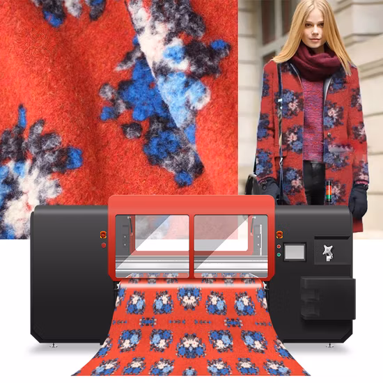 MT Mtutech Digital Large Format Belt Textile Printing Machine with 16pcs RicohG5/G6 Printhead