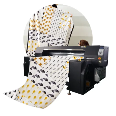 Conveyor Belt Drive Silk Cotton Fabric Digital Direct to Garment Printing Machine
