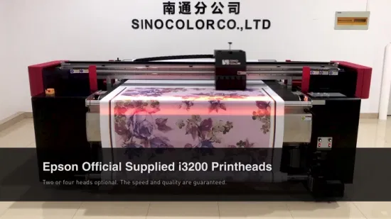 Large Format 2400dpi Digital Cmyk/ Cmyk+W Belt Direct to Textile Printer