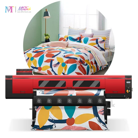 MT MTuTech 1.9 Meters Digital Textile Sublimation Clothes Printing Machine for Cotton Fabric Home Textile with I3200 Printhead