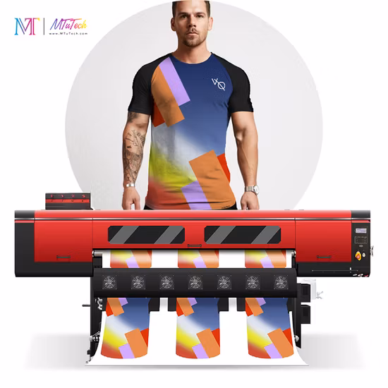 MT MTuTech 1.9 Meters Digital Textile Sublimation Clothes Printing Machine for Cotton Fabric Home Textile with I3200 Printhead